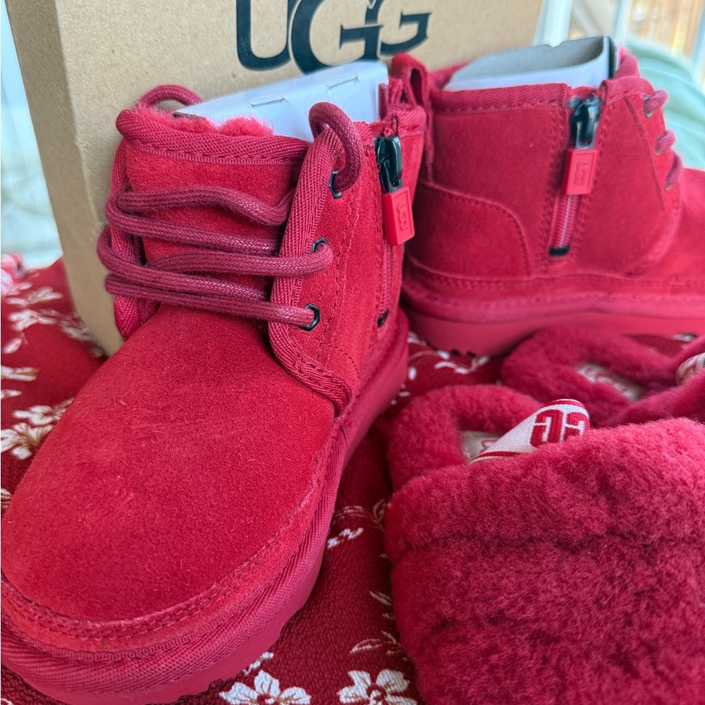 UGG Vibrant Red Boots and Slippers - Picture 6 of 10